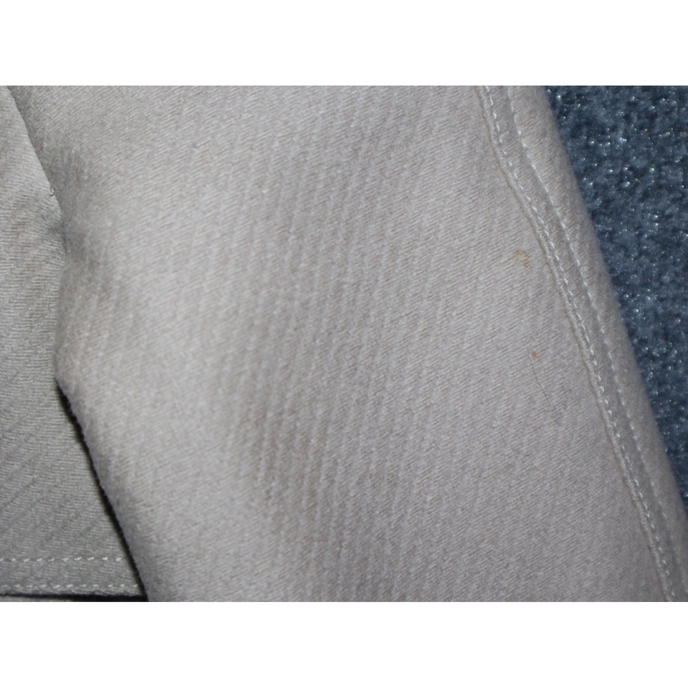 Burberry Peacoat Women 6 Beige Crop Waist Length Wool Cashmere 3/4 Sleeve *FLAWS - Picture 4 of 12